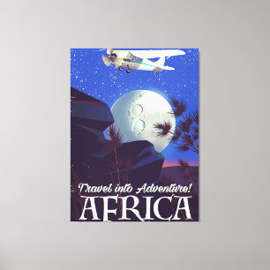 Reise in das Abenteuer! Afrika Leinwanddruck