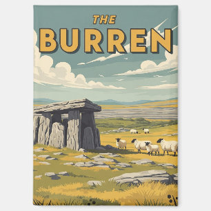Reise in das alte Burren Irland Magnet