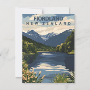 Reise in das alte Fiordland Neuseeland Postkarte