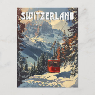 Reise in das alte Schweiz Postkarte