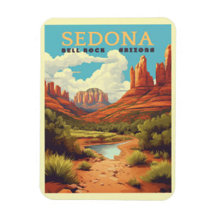 Reise in das alte Sedona Arizona Magnet