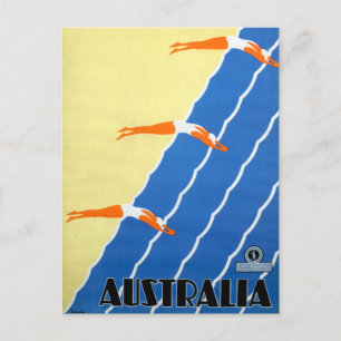 Reise in das Australien der alten Zeiten mit Sonne Postkarte