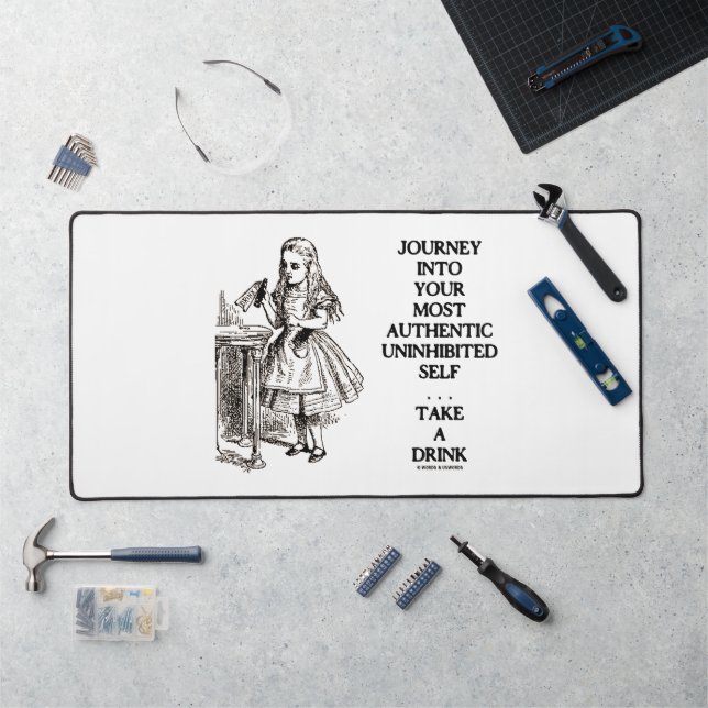 Reise in dein authentischstes, ungehemmt Selbst Schreibtischunterlage (Arbeitsplatz)