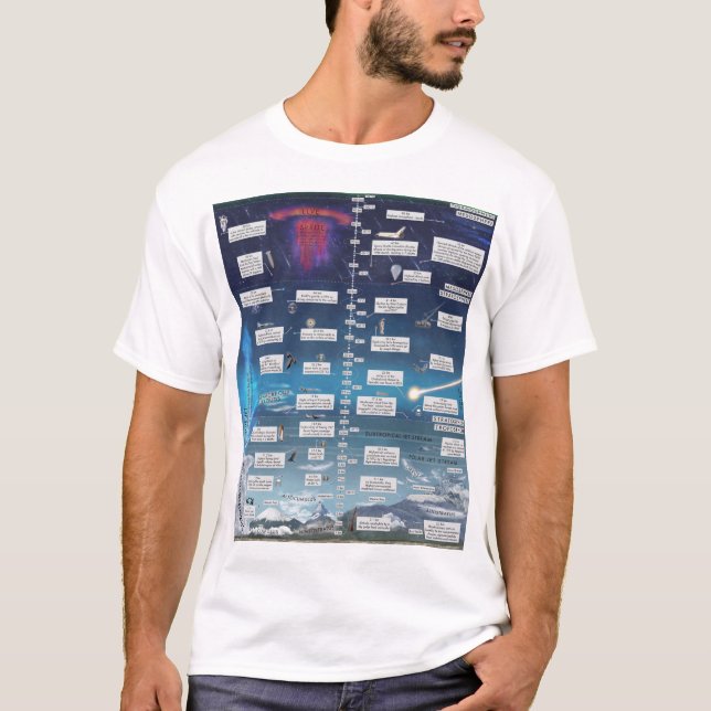 Reise in den Weltraum - Atmosphäre Infografik! T-Shirt (Vorderseite)
