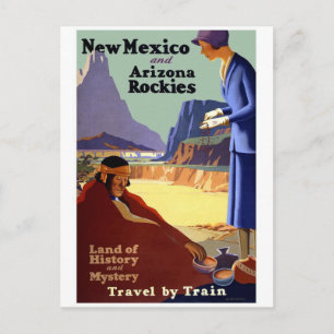 Reise in die Rockies von New Mexico und Arizona im Postkarte