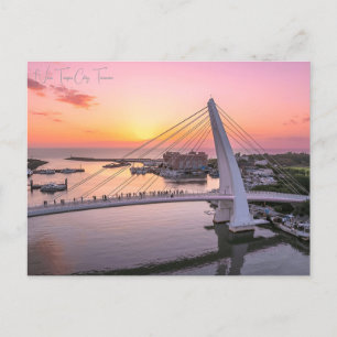 Reise in die Stadt New Taipei City Taiwan im Vinta Postkarte