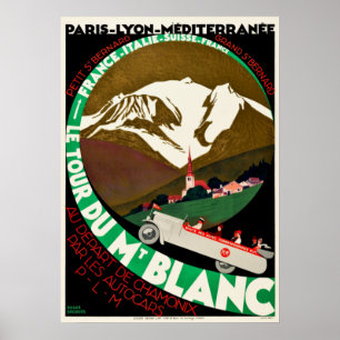 Reise in die Vergangenheit Chamonix Mont Blanc Fra Poster