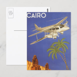 Reise in die Vergangenheit nach Kairo, Ägypten, Do Postkarte