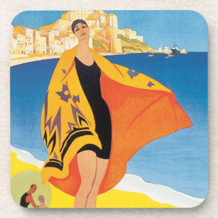Reise in die Vergangenheit, Strandurlaub in Calvi, Untersetzer