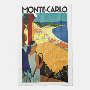 Reise in die Vergangenheit, Tennis, Sport, Monte C Geschirrtuch