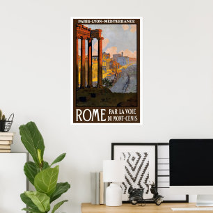 Reise in vergangener Zeit, Rom Italien Römische Fo Poster