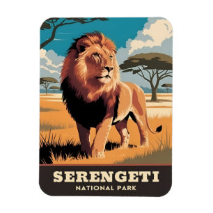 Reise in vergangener Zeit Serengeti-Nationalpark T Magnet