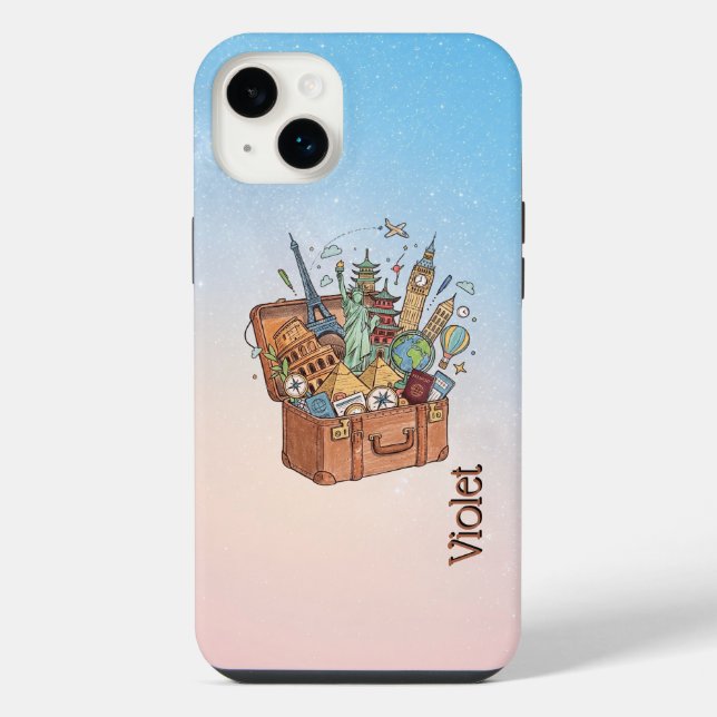 Reise iPhone 14 Plus Hülle (Rückseite)