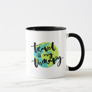 Reise ist meine Therapie Tasse