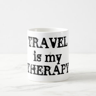 Reise ist meine Therapie-Tasse Kaffeetasse