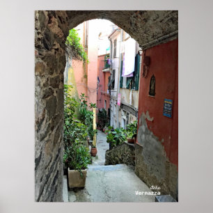 Reise-    Italien - Straßen Cinque Terre Vernazza Poster