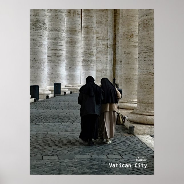 Reise-  | Italien — Vatikanstadt, St. Peters Squar Poster (Vorne)