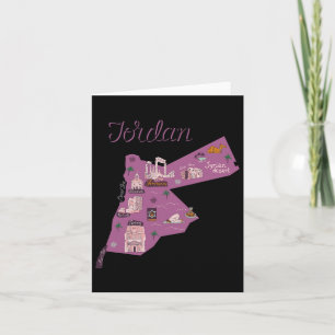 Reise Jordan Karte Amman Petra Totes Meer Familie
