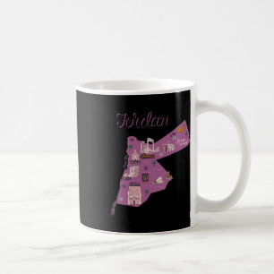Reise Jordanien Karte Amman Petra Totes Meer Famil Kaffeetasse