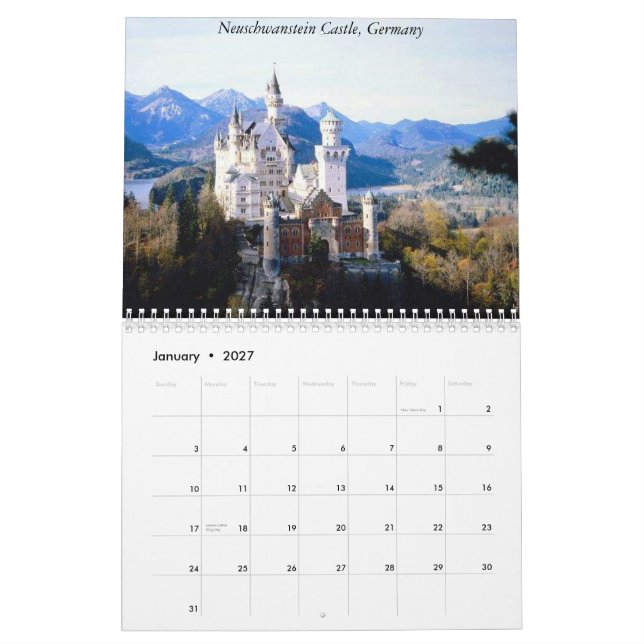 Reise-Kalender Europas 2014 Kalender (Jan 2027)