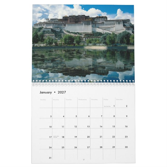 Reise-Kalender Kalender (Jan 2027)