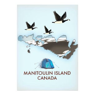 Reise Karte Bathurst Island Kanada Fotodruck