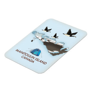 Reise Karte Bathurst Island Kanada Magnet