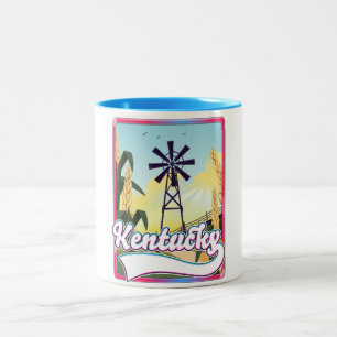 Reise Karte Bathurst Island Kanada Zweifarbige Tasse