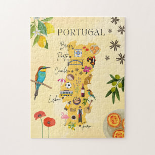 Reise Karte von Portugal - Kultur, Natur, Sehenswü