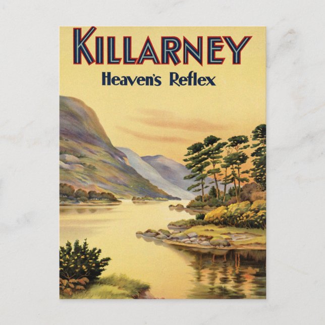 Reise Killarney Irland durch Railways Vintag Postc Postkarte (Vorderseite)