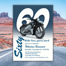 Reise Klassische Motorradfahrt Schnell 60. Geburts