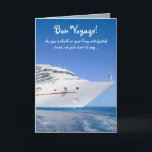 Reise-Kreuzfahrt Karte<br><div class="desc">Eine kundengerechte gute Reise für eine Kreuzfahrt.  Das vordere Bild eines Kreuzschiffs ist dank clker.com.  Innerhalb ist zwei Bubba Kätzchen in zwei verschiedenen hawaiischen Shirts,  wenn ein roter Koffer verpackt ist.  Sie können den Text besonders anfertigen.</div>