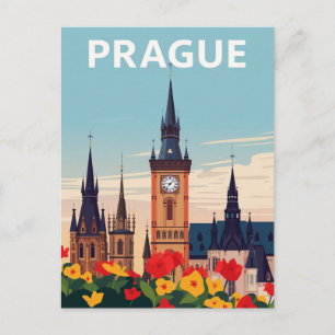 Reise Kunst Altstädter Ring Prag Postkarte