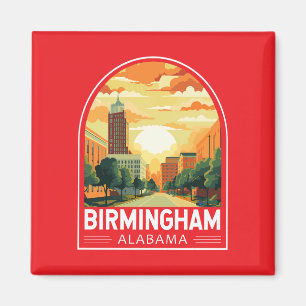 Reise-Kunst-Emblem Birmingham Alabama Magnet