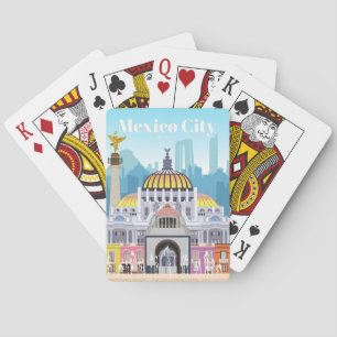 Reise Kunst Reise Nach Mexico City Spielkarten