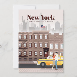 Reise Kunst Reise nach New York City Einladung