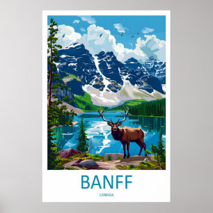 Reise-Kunstwandbild Banff Nationalpark Banff Poster
