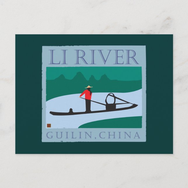 REISE-Li-Fluss Postkarte (Vorderseite)