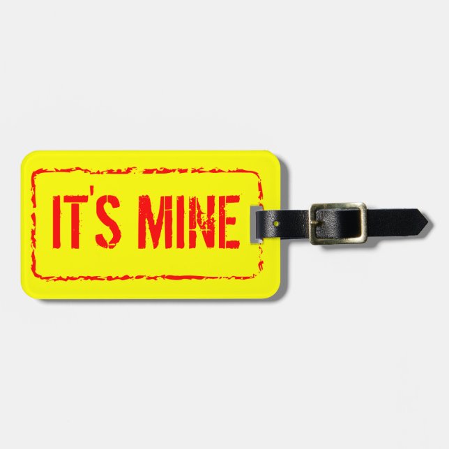 Reise lugage Umbau mit GummiBriefmarkenzeichen Gepäckanhänger (Vorderseite horizontal)