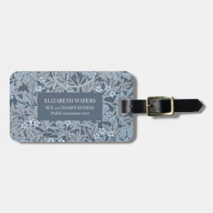 REISE LUGGAGE TAG : WILLIAM MORRIS : JASMINE GEPÄCKANHÄNGER