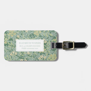 REISE LUGGAGE TAG : WILLIAM MORRIS : JASMINE GEPÄCKANHÄNGER