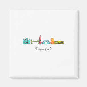 Reise Marokko Karte Marrakesch Casablanca Tanjier Magnet