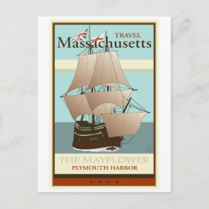 Reise Massachusetts Postkarte
