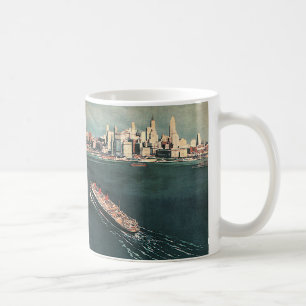 Reise mit dem Kreuzfahrtschiff nach New York City Kaffeetasse