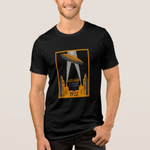 Reise mit dem Retro-Luftschiff der 1920er Jahre Tri-Blend Shirt