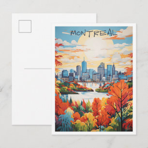 Reise Montreal Kanada Postkarte