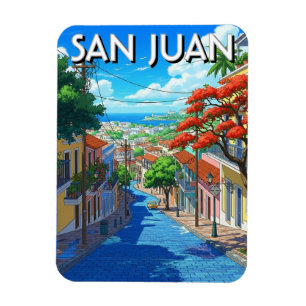 Reise nach Alt-San Juan Puerto Rico Magnet