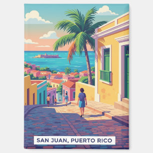 Reise nach Alt-San Juan Puerto Rico Magnet