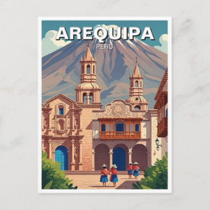 Reise nach Arequipa Peru Postkarte