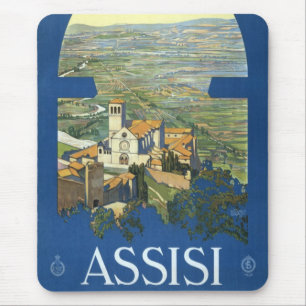 Reise nach Assisi Italien Francesco Basilika Vinta Mousepad